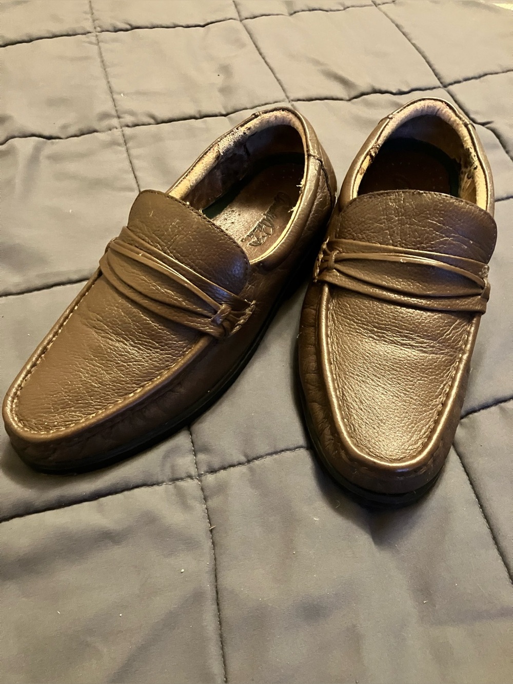 Vintage Arnold Palmer Leather Loafers with Refurbished Interior